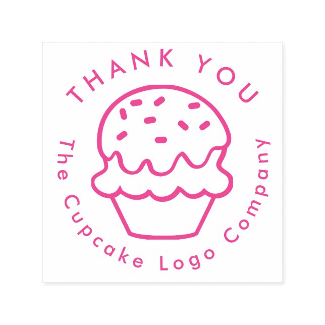 cupcake logo design  self-inking stamp (Design)