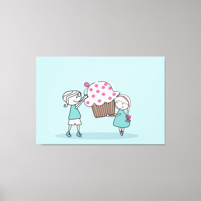 Cupcake Love Canvas Print (Front)