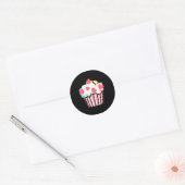 Cupcake Love Classic Round Sticker (Envelope)