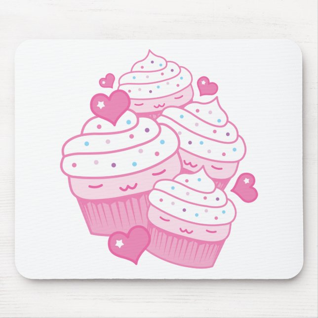 cupcake love mouse pad (Front)