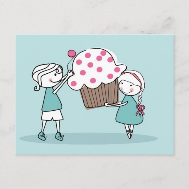 Cupcake Love Postcard (Front)