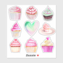 Cupcake Love Stickers - Collection 2
