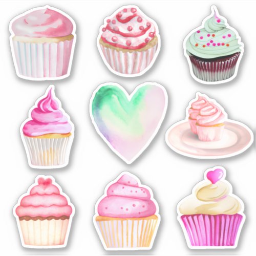 Cupcake Love Stickers _ Collection 2