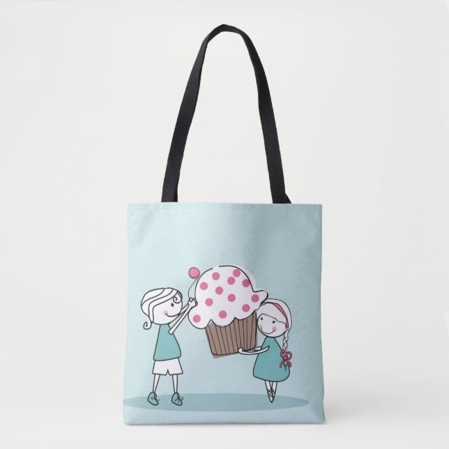 Cupcake Love Tote Bag (Front)