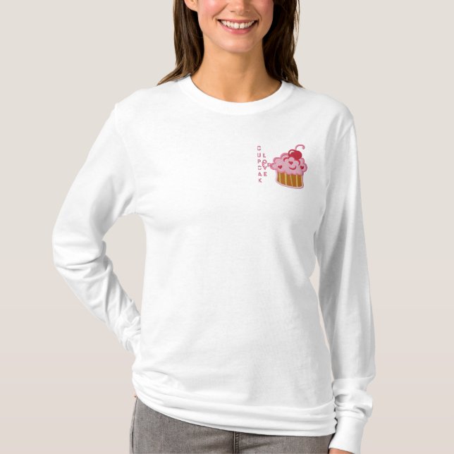 Cupcake Lover Embroidered Shirt (Front)