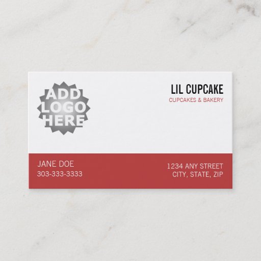 Customizable Cupcake Loyalty Business Card