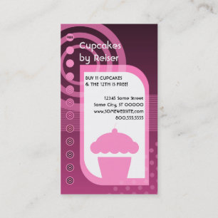 cupcake loyalty pinks card