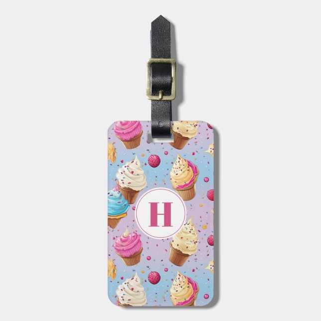 Cupcake Luggage Tag (Front Vertical)