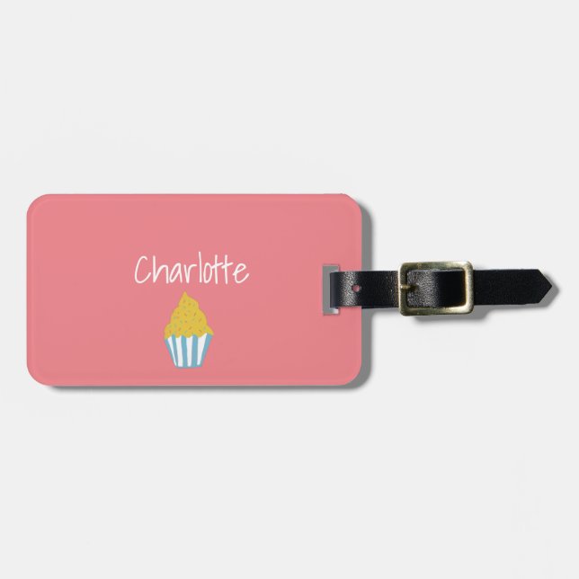 Cupcake Luggage Tag (Front Horizontal)