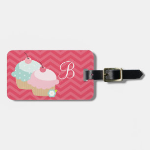 Cupcake Mania Personalized Luggage Tag