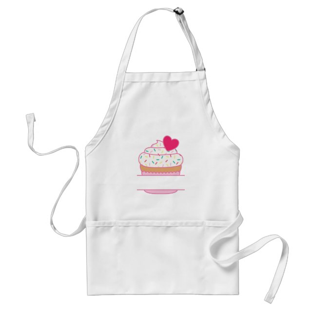Cupcake Name Drop Adult Apron (Front)