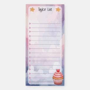 Cupcake new Grocery Shopping List Magnetic Notepad