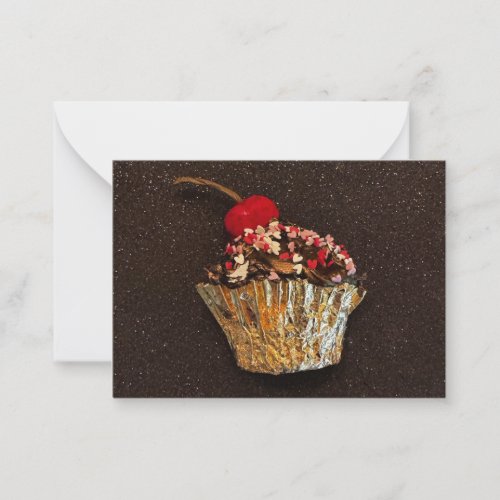 Cupcake note card