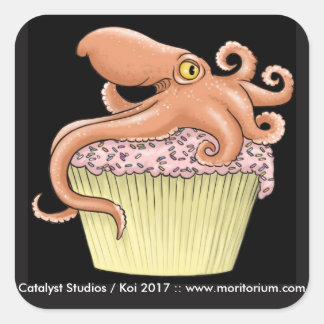 Cupcake Octopus Stickers