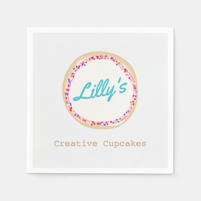 Cupcake or Cookie Decorator Napkins (Front)