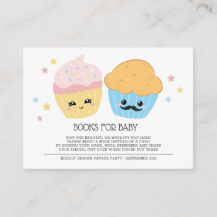 Cupcake or Stud Muffin Books For Baby Enclosure Card