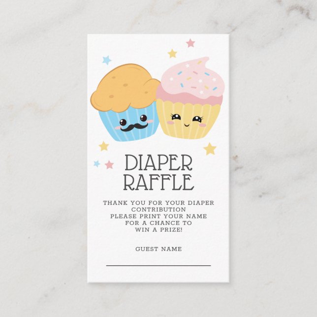 Cupcake or Stud Muffin  Enclosure Card (Front)