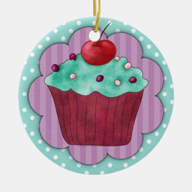 Cupcake Ornament (Front)