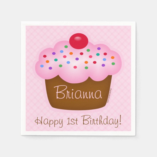 Cupcake Paper Napkins (Front)