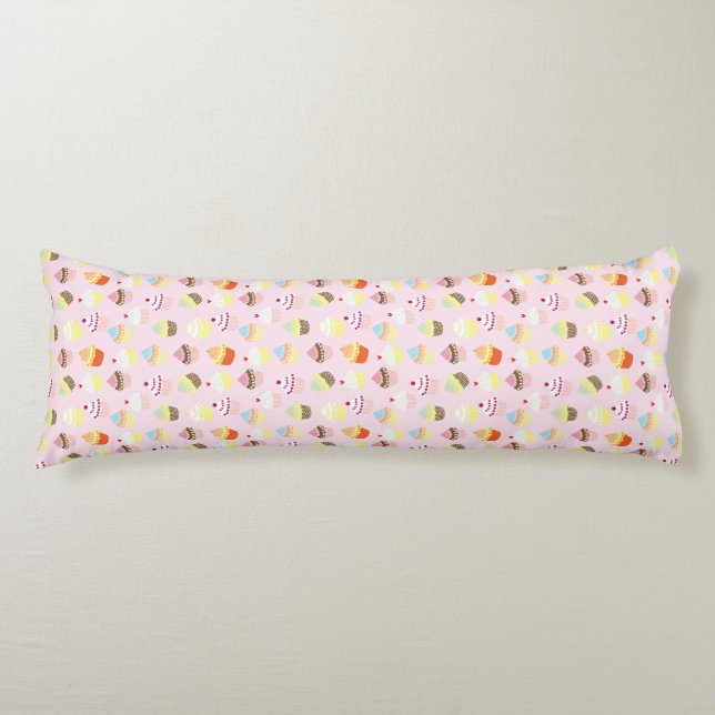 Cupcake Party Body Pillow (Front)