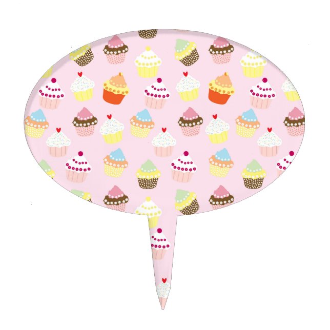 Cupcake Party Cake Pick (Front)