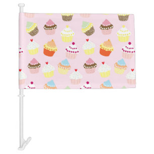 Cupcake Party Car Flag