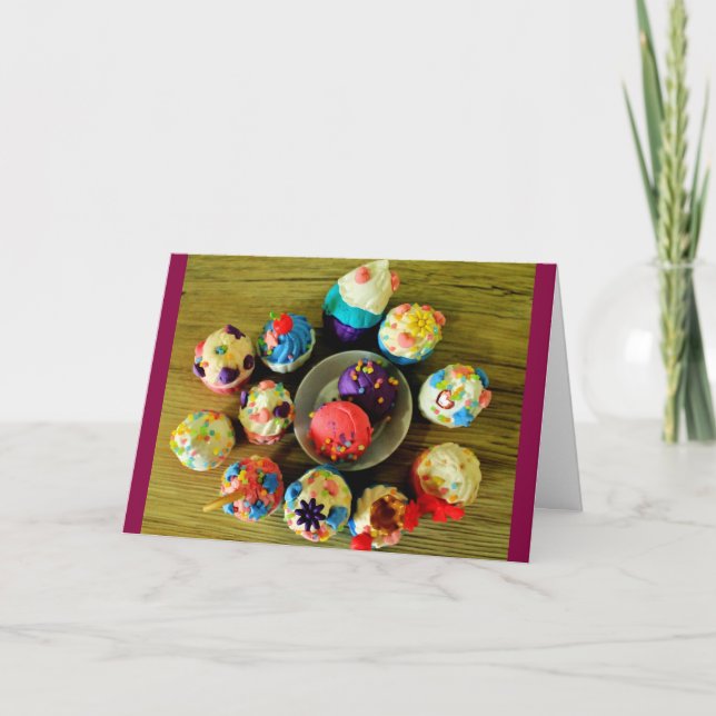 Cupcake Party Card (Front)