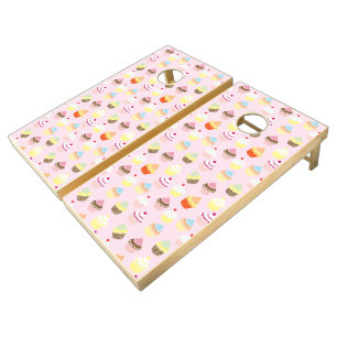 Cupcake Party Cornhole Set