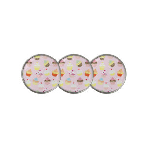 Cupcake Party Golf Ball Markers