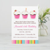 Cupcake Party Invitation (Standing Front)