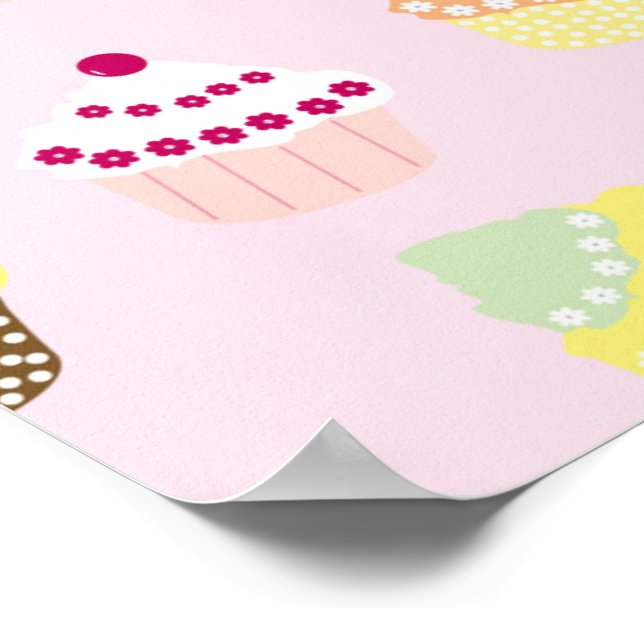 Cupcake Party Poster (Corner)
