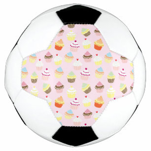 Cupcake Party Soccer Ball