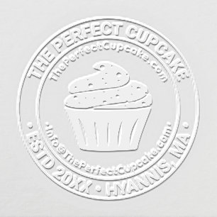 Cupcake Pastry Business Name Location URL Email Embosser