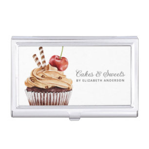 Cupcake Pastry Chef Bakery Business Card Business Card Case