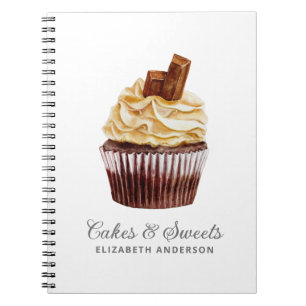 Cupcake Pastry Chef Bakery Notebook