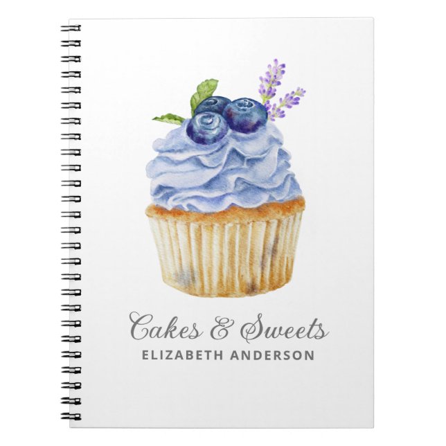 Cupcake Pastry Chef Bakery Notebook (Front)