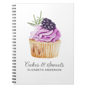 Cupcake Pastry Chef Bakery Notebook