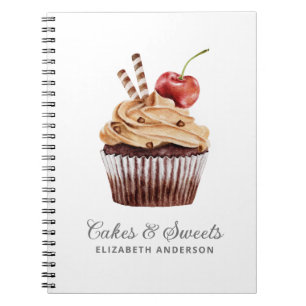 Cupcake Pastry Chef Bakery Notebook