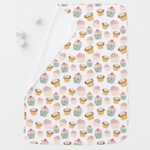 Cupcake Pattern Baby Blanket