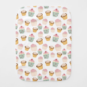 Cupcake Pattern Baby Burp Cloth