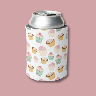 Cupcake Pattern Can Cooler