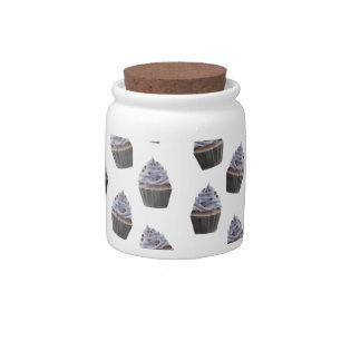 Cupcake Pattern Candy Jar