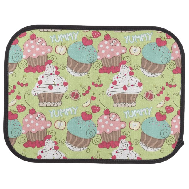 Cupcake pattern car floor mat (Rear)