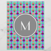 Cupcake Pattern Custom Monogram (Front)