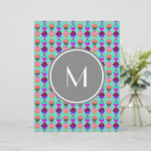 Cupcake Pattern Custom Monogram (Standing Front)