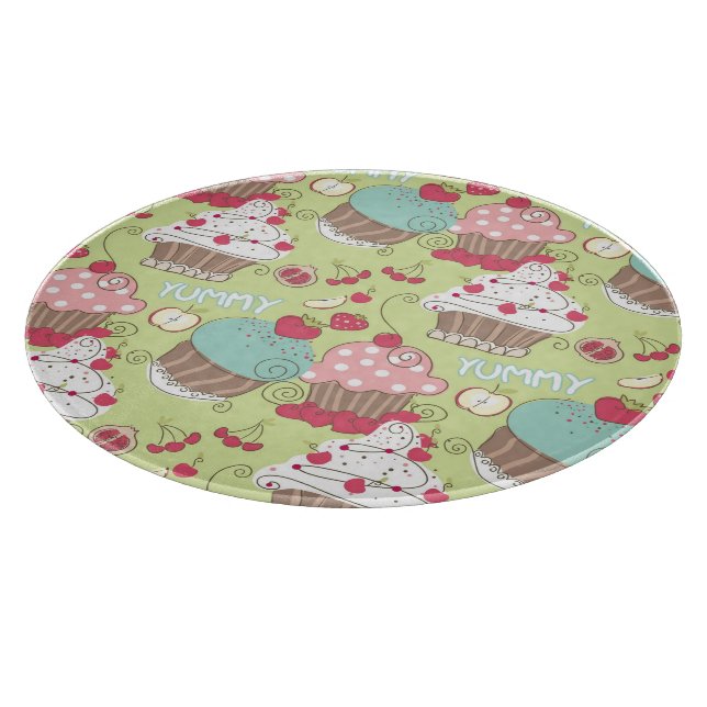 Cupcake pattern cutting board (Corner)