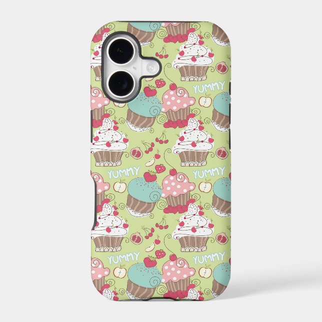 Cupcake pattern iphone case (Back)