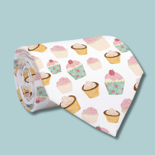 Cupcake Pattern Neck Tie