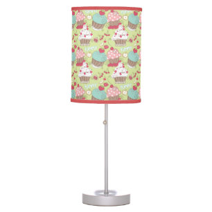 Cupcake pattern table lamp