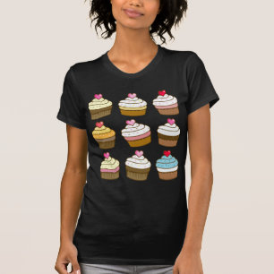 cupcake pattern tee